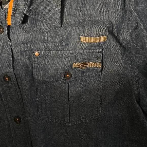 Enyce Dark Blue Casual Button Down Shirt, Sean combs, diddy size large - Picture 3 of 10